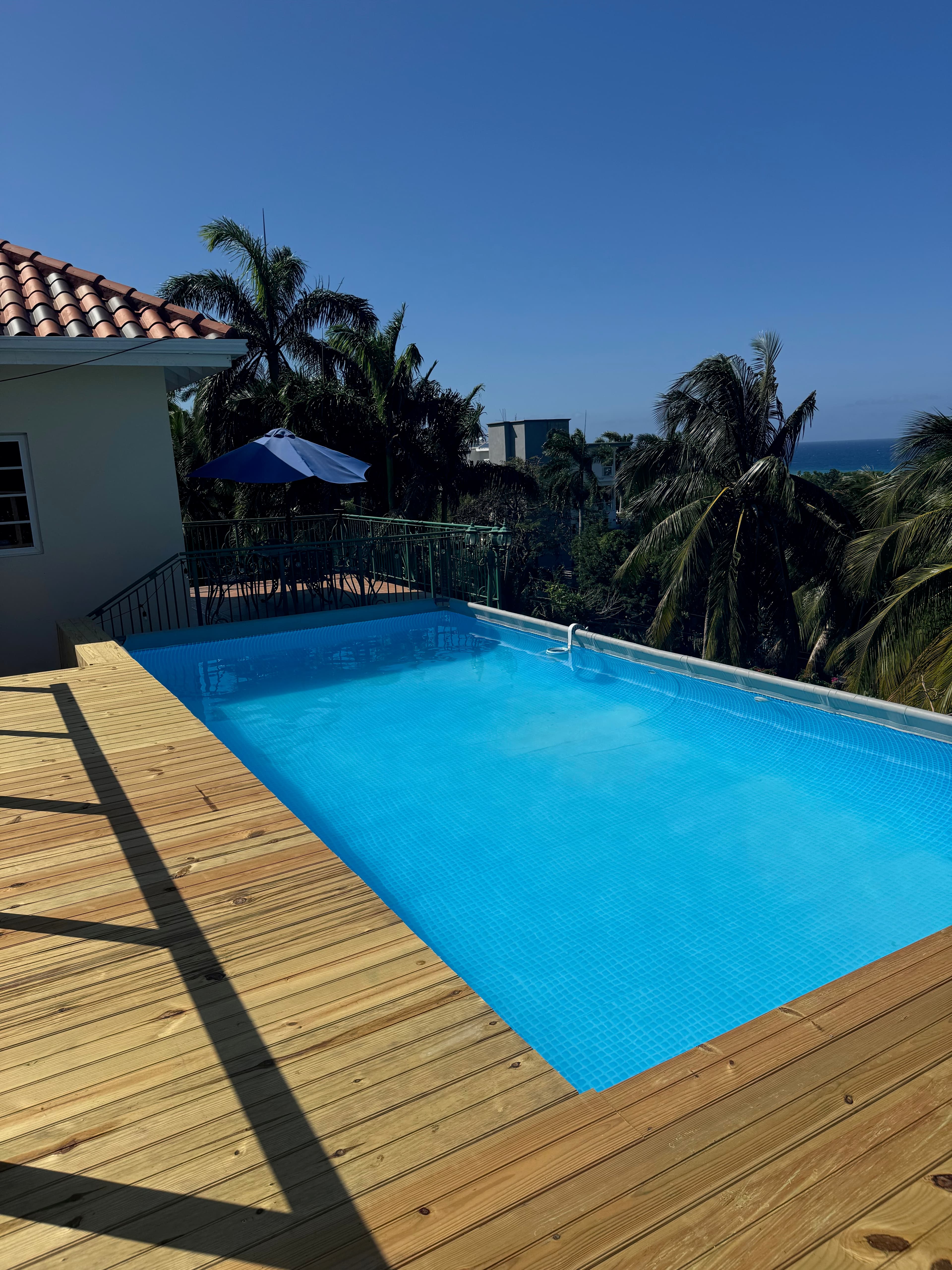 Sweet Dreams Villa pool deck with ocean views