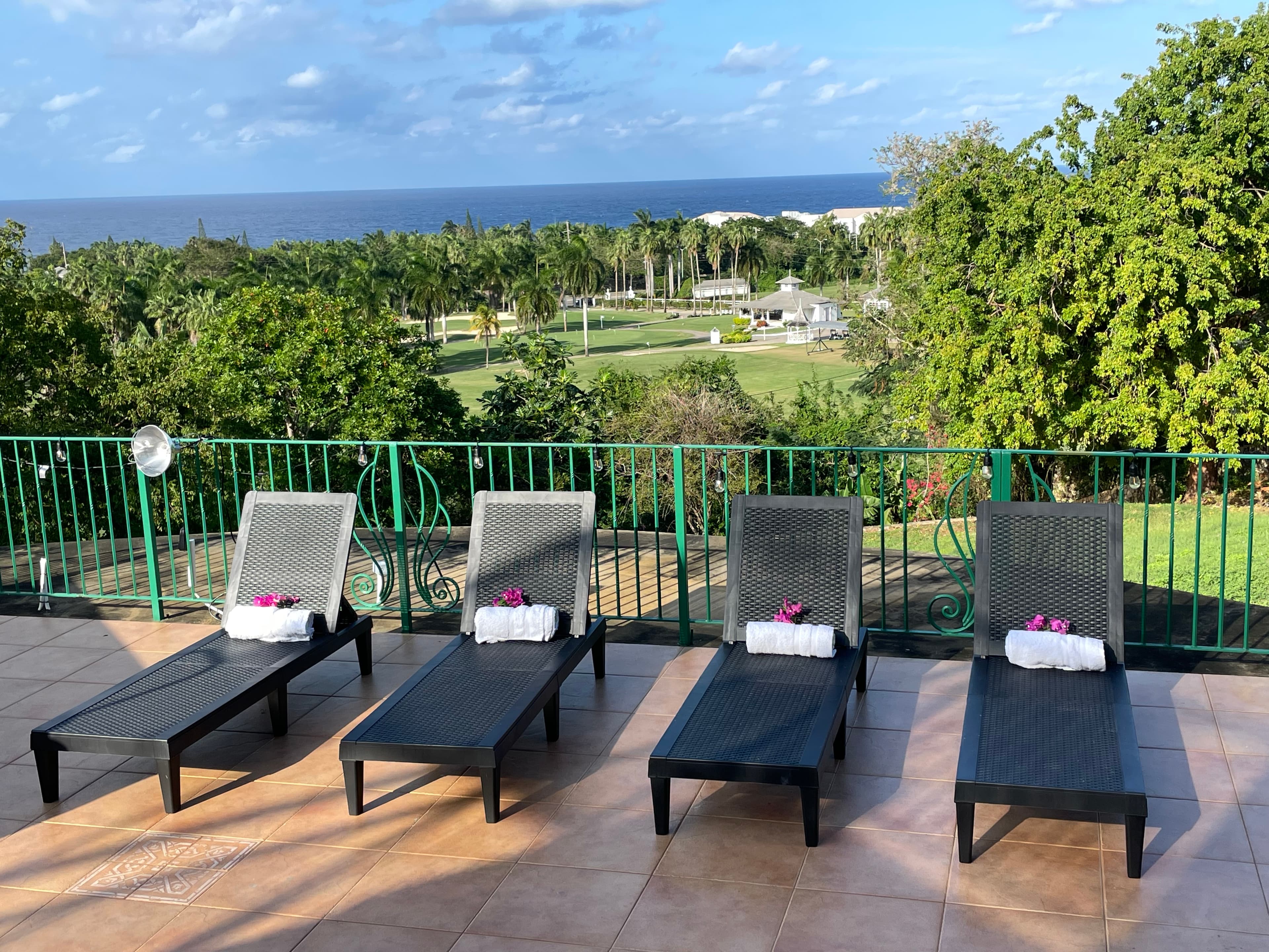 Sweet Dreams Villa terrace overlooking the ocean